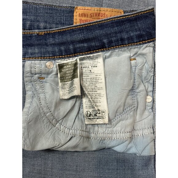 Womens Levi Blue Jeans Classic Boot Cut Stretch Comfortable Medium Wash Sz 10 - Picture 10 of 12